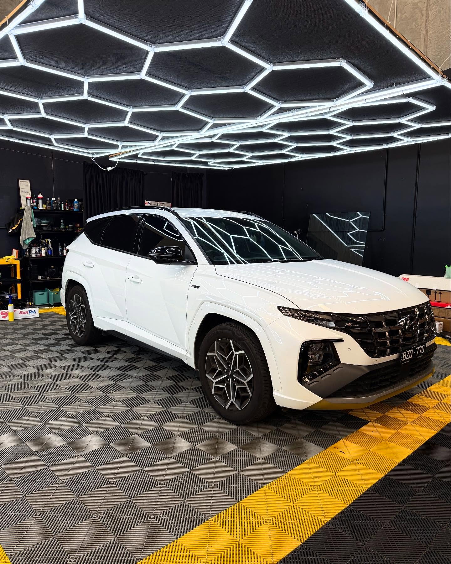 Custom black car styling
