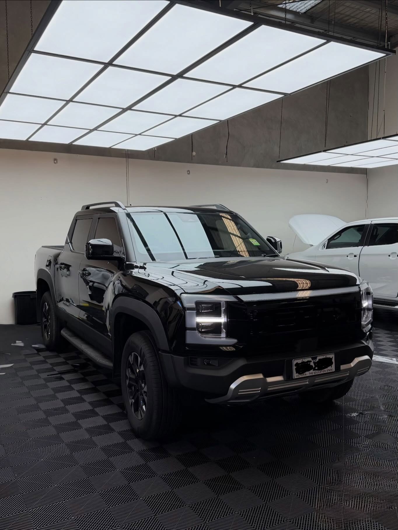 Vehicle with professionally tinted windows