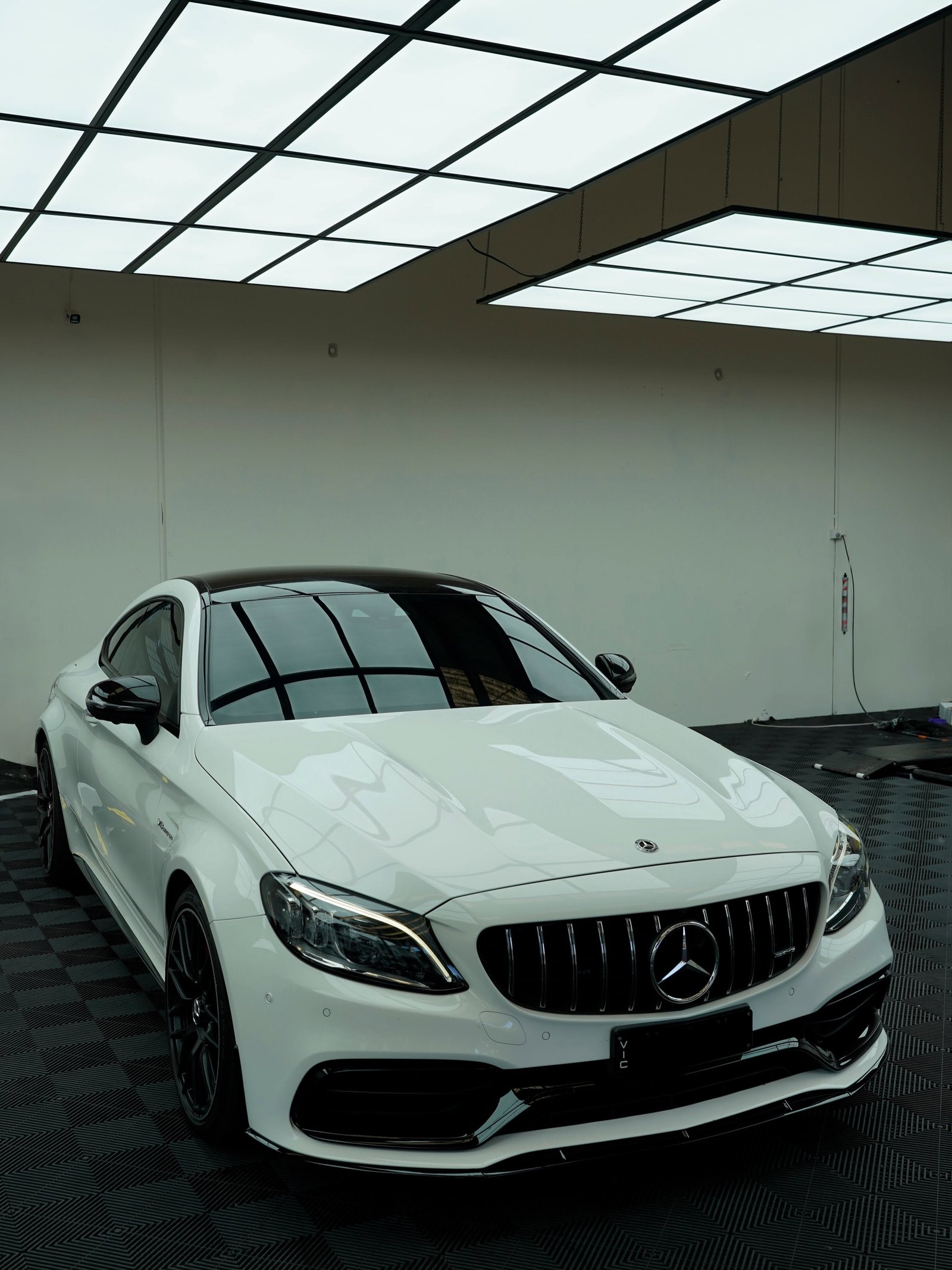 Glossy car after detailing